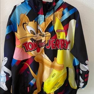 XL Members Only Tom and Jerry Wind Breaker Hoodie